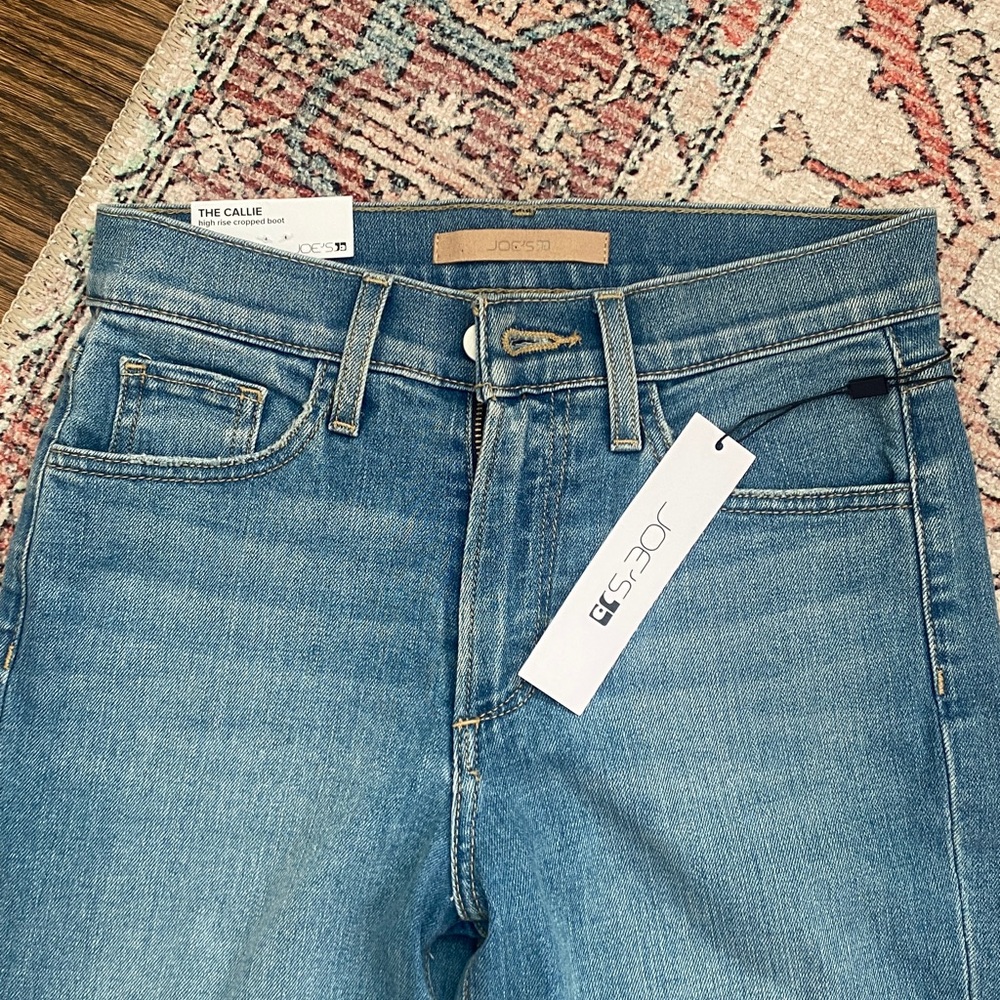 Joe's Jeans- the Callie cropped bootcut with raw hem in glimpse NWT